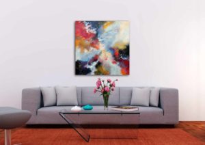 Toile contemporaine en situation