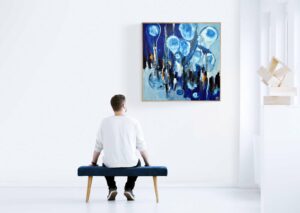 Tableau du peintre abstrait Christophe Baudin