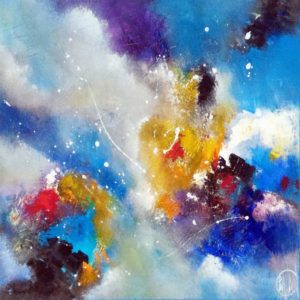 Œuvre Calyss 60x60 de Christophe Baudin, peinture contemporaine