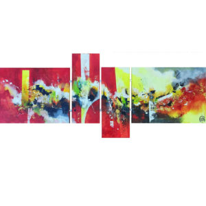 Tableau "Secret Creation" quadriptyque