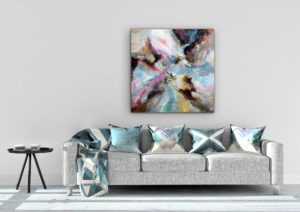 Tableau abstrait de la série "Absolute Skies"