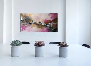 Tableau moderne 50x100 en situation