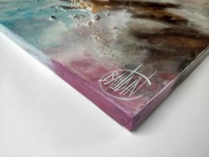 Signature de l'oeuvre "Cosmic Distance"