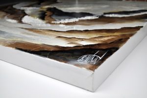 Signature de l'artiste Christophe Baudin sur la toile Highlights