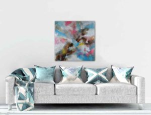 Tableau moderne - 80x80 en contexte