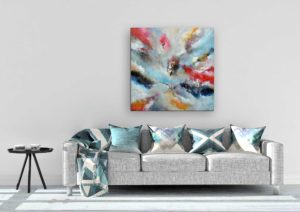 Tableau abstrait en contexte par Christophe Baudin