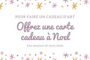 Carte cadeau pour offrir un tableau en étant sûr de faire plaisir à chaque fois - un cadeau d'art unique