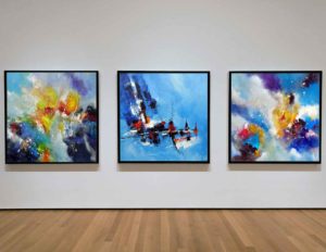 3 tableaux réalisés par Christophe Baudin