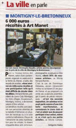 Christophe Baudin et l'art solidaire