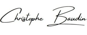 Signature de l'artiste peintre contemporain Christophe Baudin