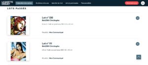 Cotation Drouot - Christophe Baudin