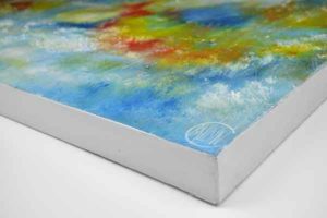 Signature en bas à droite du tableau original