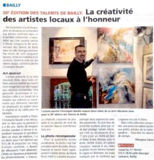 Article de presse sur Christophe Baudin