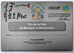 Prix de peinture - Prix de la ville décerné à Christophe Baudin