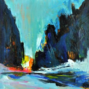 Tableau bleu 20x20