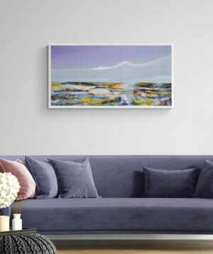 Tableau abstrait contemporain en contexte