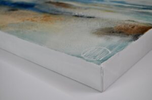 Tableau abstrait contemporain - Signature C. Baudin