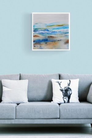 Tableau abstrait contemporain en contexte