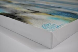 Tableau abstrait contemporain - Signature C. Baudin