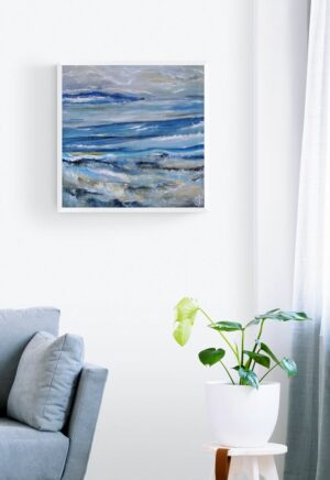 Tableau abstrait contemporain en contexte