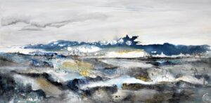 Tableau paysage abstrait