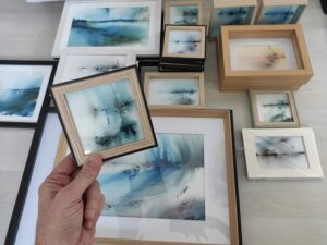 Tableau de la série AquaPictura par Christophe Baudin, exposé à Plaisir dans les Yvelines