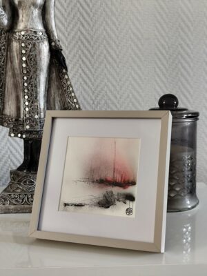 Tableau de la série Aquapictura – œuvre abstraite de Christophe Baudin inspirée par l’eau et la lumière