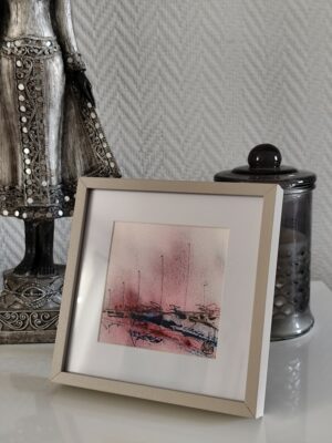 Tableau de la série Aquapictura – œuvre abstraite de Christophe Baudin inspirée par l’eau et la lumière