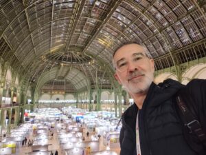 Portrait de Christophe Baudin pendant l’exposition Art Capital au Grand Palais à Paris