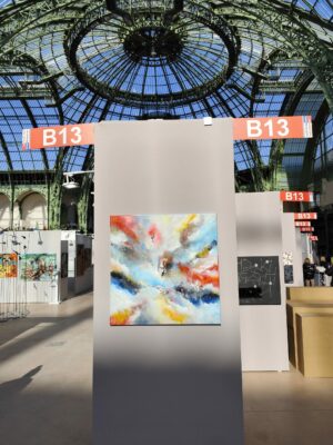 Peinture contemporaine exposée par Christophe Baudin au Grand Palais – style abstrait et lumineux