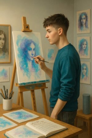 Atelier de peinture abstraite pour adultes débutants et confirmés avec Christophe Baudin