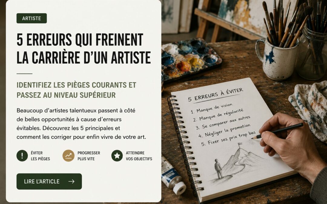 5 erreurs qui freinent la carrière d’un artiste